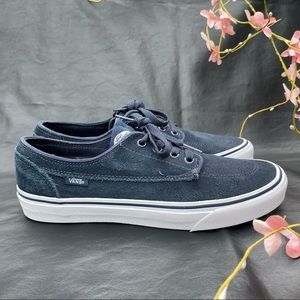 Classic Vans Dark Navy Blue Suede Lace Up size Mens 8.5 Women’s 10 Sneakers